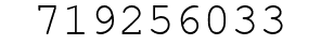 Number 719256033.