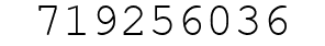 Number 719256036.