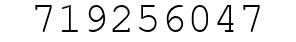 Number 719256047.