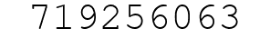 Number 719256063.