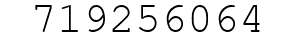 Number 719256064.