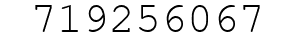 Number 719256067.