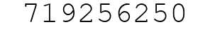 Number 719256250.
