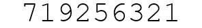 Number 719256321.
