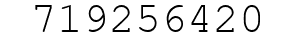 Number 719256420.