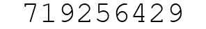 Number 719256429.