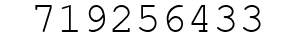 Number 719256433.
