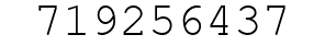 Number 719256437.