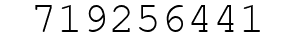 Number 719256441.