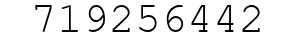 Number 719256442.