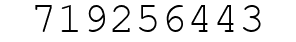 Number 719256443.