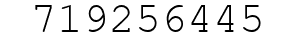 Number 719256445.