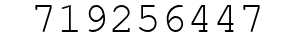 Number 719256447.