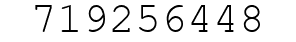 Number 719256448.