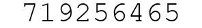 Number 719256465.