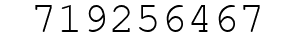 Number 719256467.
