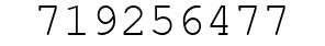 Number 719256477.
