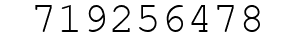 Number 719256478.