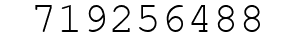 Number 719256488.