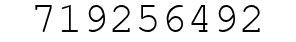 Number 719256492.