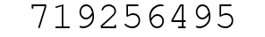 Number 719256495.