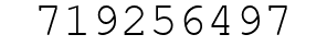 Number 719256497.