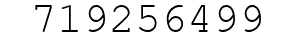 Number 719256499.