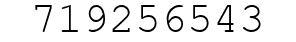 Number 719256543.