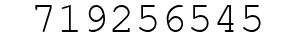 Number 719256545.