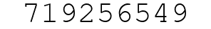 Number 719256549.