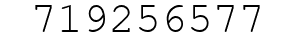 Number 719256577.