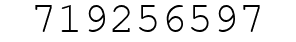 Number 719256597.