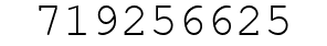 Number 719256625.