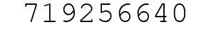 Number 719256640.