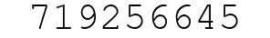 Number 719256645.