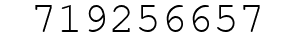 Number 719256657.