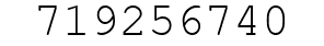 Number 719256740.