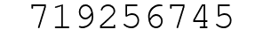 Number 719256745.