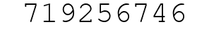 Number 719256746.