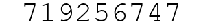 Number 719256747.