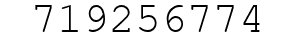 Number 719256774.