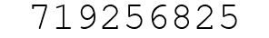 Number 719256825.