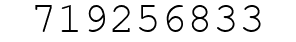 Number 719256833.