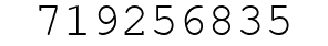 Number 719256835.