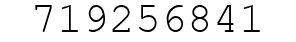 Number 719256841.