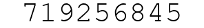 Number 719256845.
