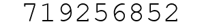 Number 719256852.
