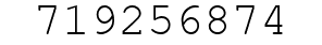 Number 719256874.