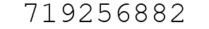 Number 719256882.