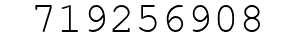 Number 719256908.